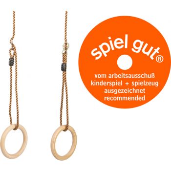 Anelli da ginnastica in legno