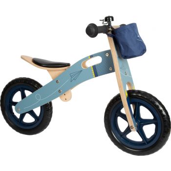 Biciclettina Blu Aereo di carta