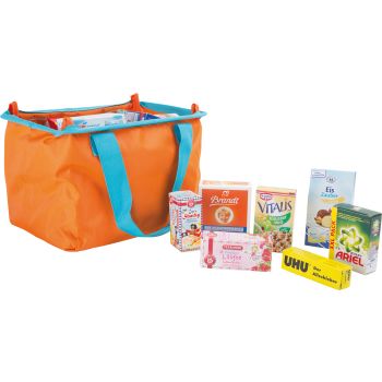 Borsa per la spesa con accessori per il negozietto