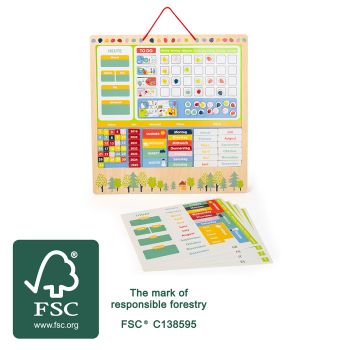 Calendario settimanale magnetico -Educate-