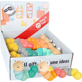 Display Giocattolo motricita Bruco Pastello