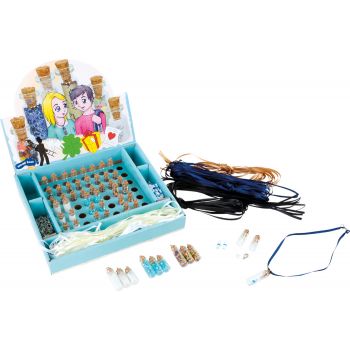 Display Gioielli con piccole bottiglie di vetro