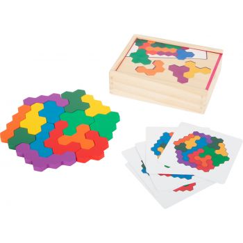 Gioco didattico Puzzle in legno Esagono