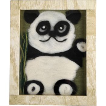 Quadro di lana Panda