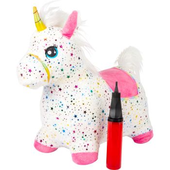 Unicorno per saltare in peluche