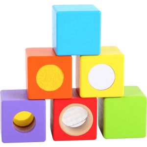 Cubetti da costruzione in legno Piccoli esploratori